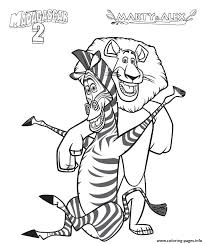 Break free from your cages with our loveable, laughable friends alex, marty, melman, gloria and so jumpstart brings out free, fun, and printable madagascar coloring pages for your kids. Coloring Pages For Kids Madagascar 2 Marty And Alex049f Coloring Pages Printable