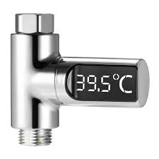 Best Led Digital 5 85 C Shower Thermometer Water Flow Temperature 1 Sale Online Shopping Cafago Com Fixed Shower Head Digital Showers Kitchen Faucets Pull Down