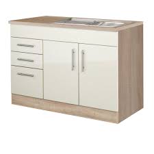 Auch wenn es sonderanfertigungen gibt, bieten die meisten hersteller küchenunterschränke in der breite von 30 cm bis 120 cm an. Kuchen Spulenschrank Berlin 2 Turig 2 Auszuge 1 Schublade Breite 120 Cm Tiefe 60 Cm Hochglanz Creme Eiche Sonoma Einrichtung Fur Jeden Geschmack Bei Moebel Guenstig De