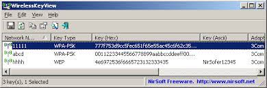 Wirelesskeyview: Recover Lost Wep/Wpa Key/Password Stored By Wireless Zero  Configuration Service