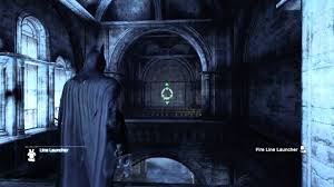 You can get it with the batclaw once you get it. Batman Arkham City Riddler Guide Page 36 Gamesradar