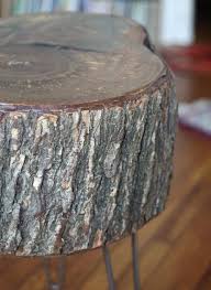 How To Diy Stump Table 17 Apart In 2020 Natural Wood Table Wood Table Diy Real Wood Table