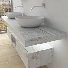 Il semplice lavabo appoggio diventa il protagonista dell'ambiente bagno, integrandosi perfettamente in ogni stile di arredamento grazie alle forme audaci, accattivanti, pure e lineari proprie dell'arredamento contemporaneo. Mobili Bagno Mensola Per Lavabo Con Led Arredamento Bagno Lavandini Da Bagno Mobile Bagno