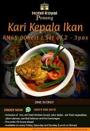 Biarkan lebih kurang 10 minit. Kari Kepala Ikan Mee Udang Set Nasi At Hotel Royal Penang
