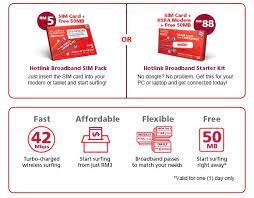 Fixed line connections (postpaid & prepaid) : New Hotlink Prepaid Broadband Up To 42mbps Soyacincau Com