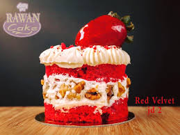 To qualify as a red velvet cake, ingredients must include cocoa powder, buttermilk, white vinegar and baking soda. Rawan Cake Fall In Love With Our Red Velvet Cake Facebook