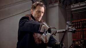 Sherlock holmes (peter cushing) and doctor watson (andre morell) meet with a certain dr. Peter Cushing As Dr Van Helsing Through The Shattered Lens