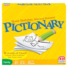 Divide into teams (at least two). Pictionary Board Game Bjm16 Mattel Shop
