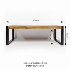 Table basse should always look refreshing, unique and elegant, as that is where you would sit. Table Basse Industrielle En Bois Et Metal Made In Meubles Wood Furniture Design Metal Furniture Design Wood Table Design