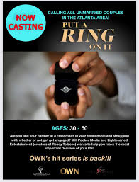 We did not find results for: New Season Of Will Packer S Put A Ring On It Now Casting In Atlanta Auditions Free