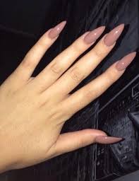 Former ntna competitor katie barnes demonstrates how to sculpt an almond nail shape with liquid and powder, using her kb tool range to adjust the nail form. Lovely Brown Almond Shaped Nails Nailsacrylic Glue On Nails Almond Acrylic Nails Almond Shape Nails