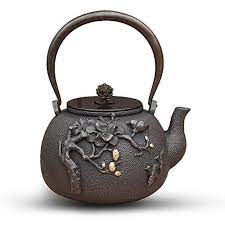 Towa Workshop Tetsubin Cast Iron Tea Pot Highend Magnolia 13l No Enamel Interior To View Further For This Item Visit The Imag Tea Pots Cast Iron Tea Pot Tea