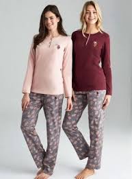 U S Polo Assn Yakasi Dugmeli Uzunkol Kislik Bayan Pijama Takimi U S Polo 16124 Pijama Pijamamodelleri Pijamatakimi Esofmantakimi Pijama Polo Kadin Olmak