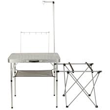 Portable Coleman Kitchen Folding Camp Gear Pack Away Camping Outdoor Table Stand Portable Kitchen Portable Camp Kitchen Camping Table