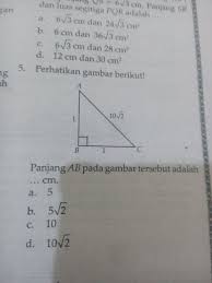 Jika de=6 cm, ce=8 cm, dan ac=15cm, panjang bd adalah&mldr;cm. Panjang Ab Pada Gambar Tersebut Adalah Cm Butuh Jawabannya Sekrg Brainly Co Id