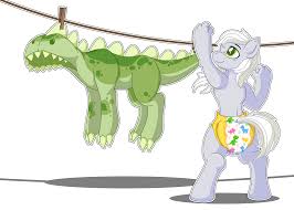 87562 - suggestive, artist:yipthecoyotepup, oc, oc:fossil fluster, earth  pony, equine, fictional species, mammal, pony, anthro, unguligrade anthro,  hasbro, my little pony, anthrofied, clothes, clothes line, costume, diaper,  diaper fetish, fetish, high res,