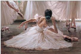 A Proper Ballerina Expresses Herself Even While Sitting On The Floor Ballet Painting Dance Photography Dance Art