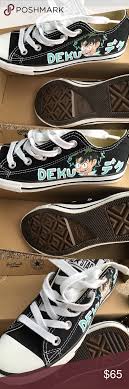 Coffee?you and icy hot have punched faces together too, haven't you?round two of deku's gucci shoe adventure featuring not only gucci. Handpainted Deku Shoes Shoes Deku S Shoes Custom Shoes
