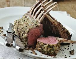 Lammkrone Mit Senf Krauterkruste Rezept Rezept Lammkarree Rezept Rezepte Lamm Rezepte