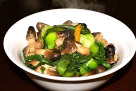 Fish taco sauce is key! Nepali Tummy Something Healthy Bok Choy Mushroom Stir Fry Bok Choy Stuffed Mushrooms Healthy