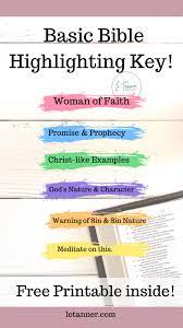 How I Color Code My Bible A Free Printout To Show You How