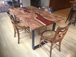 Maybe you would like to learn more about one of these? Resin River Table By Beneath The Bark Seen At Private Residence Portland Wescover
