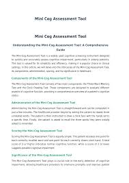 Image result for Mini-Cognitive Assessment Instrument