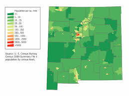 New Mexico Population Map Mapsof Net