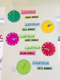 Namaz Vakitleri Calismasi Egitim Faaliyetleri Davranis Cizelgeleri Egitim Teknolojisi