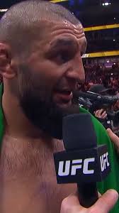 Nothing but respect to one champ to another 🤝 Khamzat Chimaev gives his  props to DDP after their fight! #UFC319