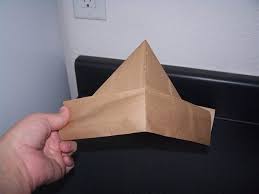 How To Make Paper Bag Hats Plus Link To Tricorn Hats Paper Bag Paper Hat How To Make Paper