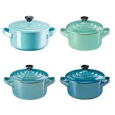 Check spelling or type a new query. Le Creuset 4er Set Mini Cocotte Metallics Blue Green Mini