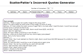 1 read 2 votes 2 part story. Iqg Incorrect Quote Generator Fandom