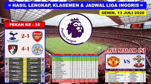 Live streaming sepak bola hari ini. Hasil Highlights Top Skor Liga Inggris Klasemen Epl Terbaru 13 Juli 2020 Youtube