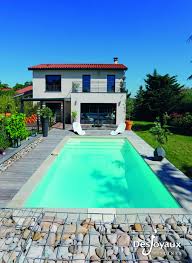 Piscine Enterree Exterieure Creusee En 2020 Piscine Rectangulaire Terrasse Piscine Et Piscine