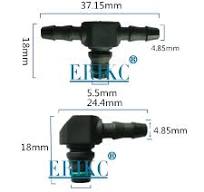 Nozzle Return Oil Backflow Joint Pipe T and L Type for Bosch Denso Diesel  Injector Plastic Connector Pipes Hose Joiner Tube Fuel - AliExpress