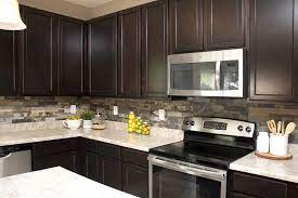 Does your backsplash need a cheap refresh without. Faux Stone Kitchen Backsplash How To Nest For Less