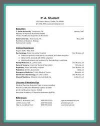 A Shining Example Of A Well Crafted Simple New Grad Resume Physician Assistant School Physician Assistant Student Medical Assistant Resume