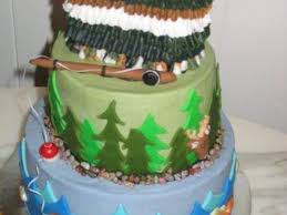 Couples Baby Shower W Hunting And Fishing Theme Cakecentral Com