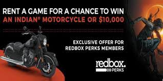 Redbox Indian Bike Sweepstakes Win Indian Motorcycle Sweepstakesbible