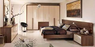 Capri Fitted Bedroom In High Gloss Cream And Dijon Walnut Brown Furniture Bedroom Walnut Bedroom Furniture Walnut Bedroom