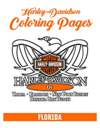 Maybe you would like to learn more about one of these? Harley Coloring Pages For Kids H D Florida Group