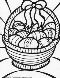 One of the things i really like about this free printable coloring pages easter basket download is how detailed it is. Free Printable Easter Basket Coloring Pages All Round Hobby