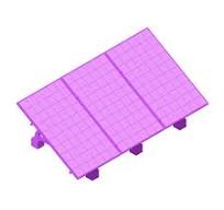 Solar Panel - Flat Roof Mounted, Portrait Dimensions ...