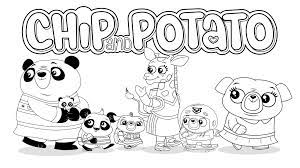 Search through more than 50000 coloring pages. Chip And Potato It S May Happy Hoppers To Help You Facebook