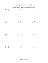 Fractions Worksheet Multiplying And Simplifying Fractions With Some Whole Numbers A Fractions Worksheets Proper Fractions Simplifying Fractions