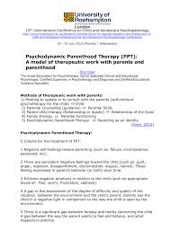 Registration on or use of this site constitutes acceptance. Pdf Psychodynamic Parenthood Therapy Ppt A Model Of Therapeutic Work With Parents And Parenthood The Israeli Association For Psychotherapy Senior Specialist Clinical And Educational Psychologist Certified Supervisor In Psychotherapy And Diagnosis And
