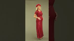 Check spelling or type a new query. Bump Friendly Sequins Round Neck Formal Maxi Dresses Burgundy Maternity Dress By Faeriesty Youtube