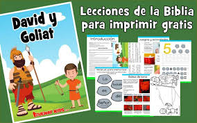 Juegos y dinamicas cristianas para niños para imprimir. David Y Goliat Leccion De La Biblia Para Ninos Trueway Kids