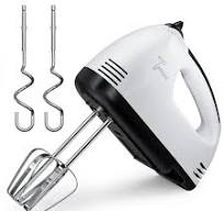 TINANA 7 Speed Hand Mixer Electric Handheld with Stainless Steel Beaters &  Dough Hooks, Cookie Mixer with Turbo Boost, Food Beater for Kitchen Baking  ...